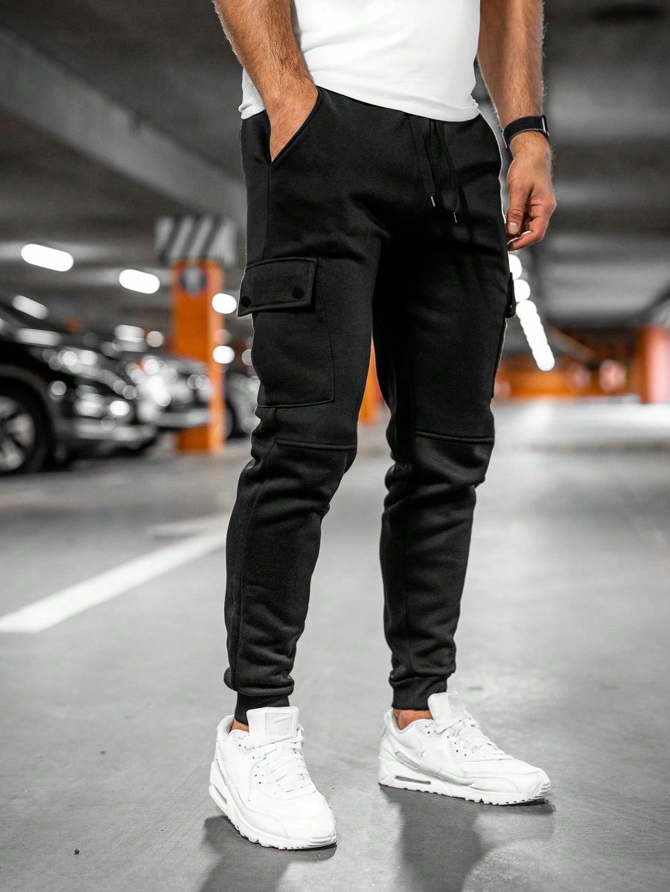 Biel | Pantalón Chándal Hombre Cargo Bolsillos Laterales