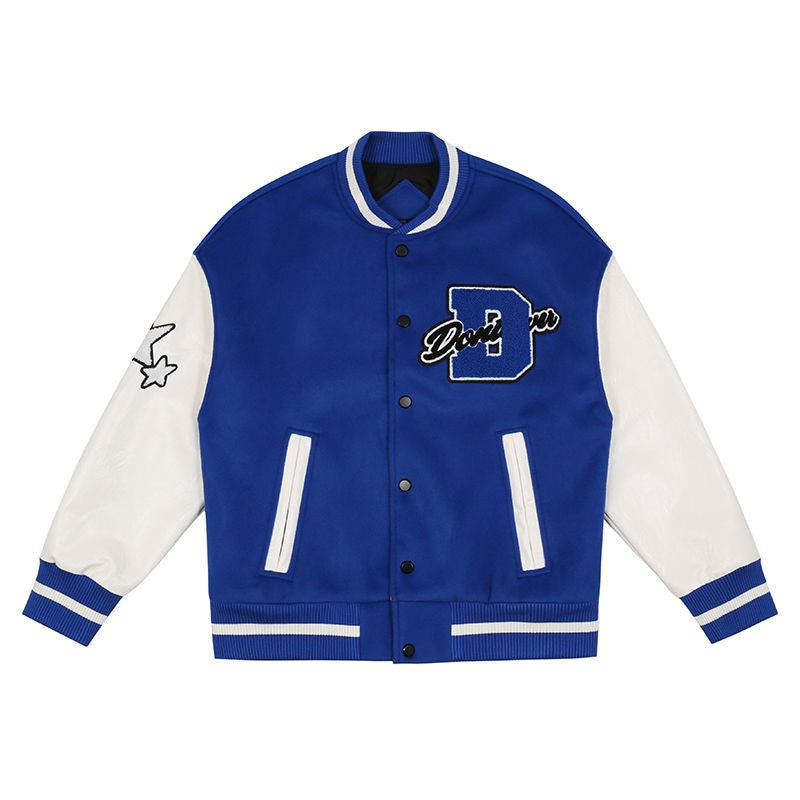 Biel | Varsity Jacket Hombre Bordado Oversize