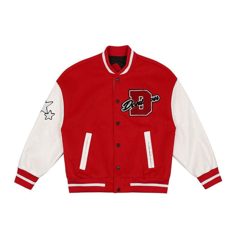 Biel | Varsity Jacket Hombre Bordado Oversize