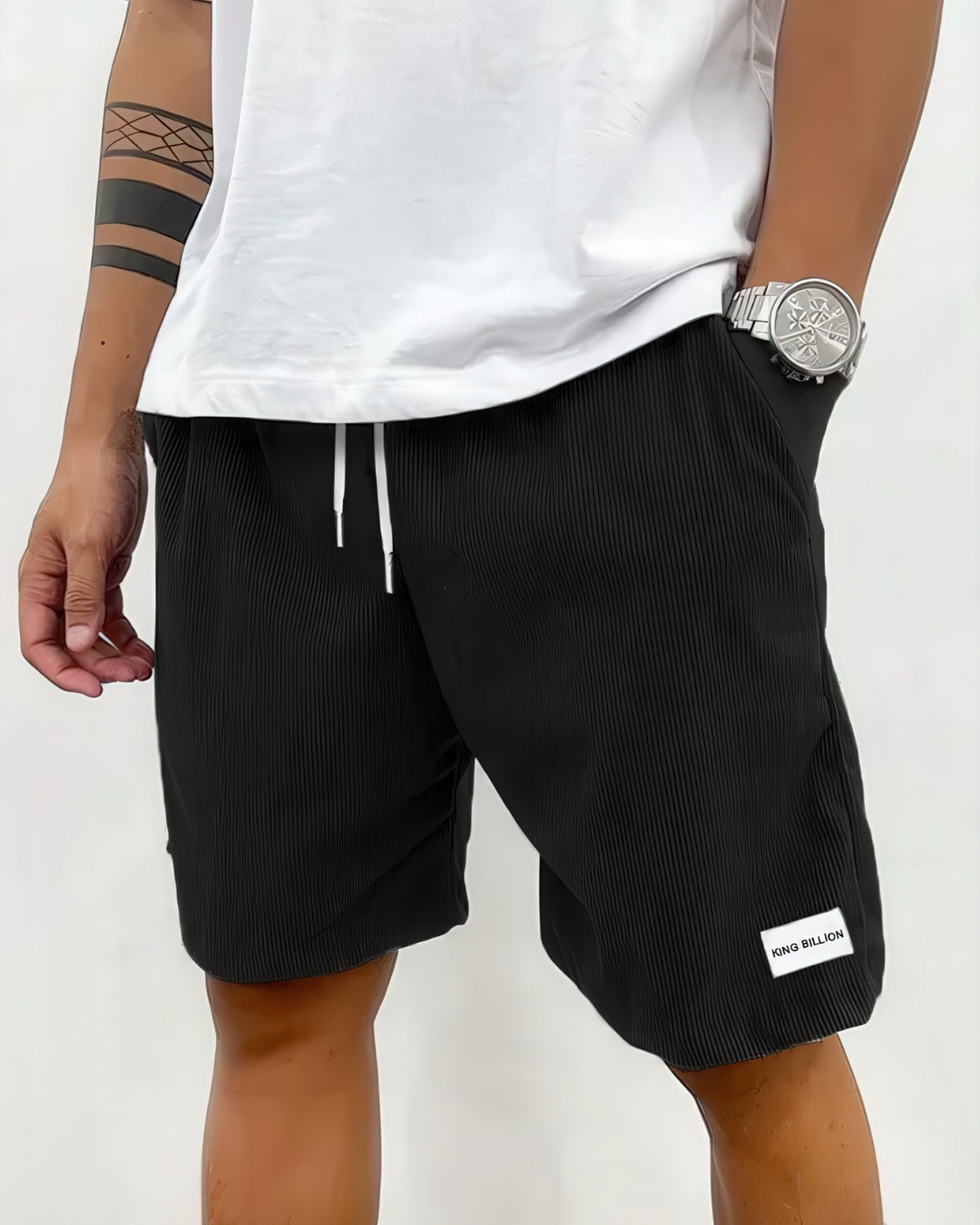 Bruno | Pantalones Cortos de Pana Casual Hombre Corte Suelto
