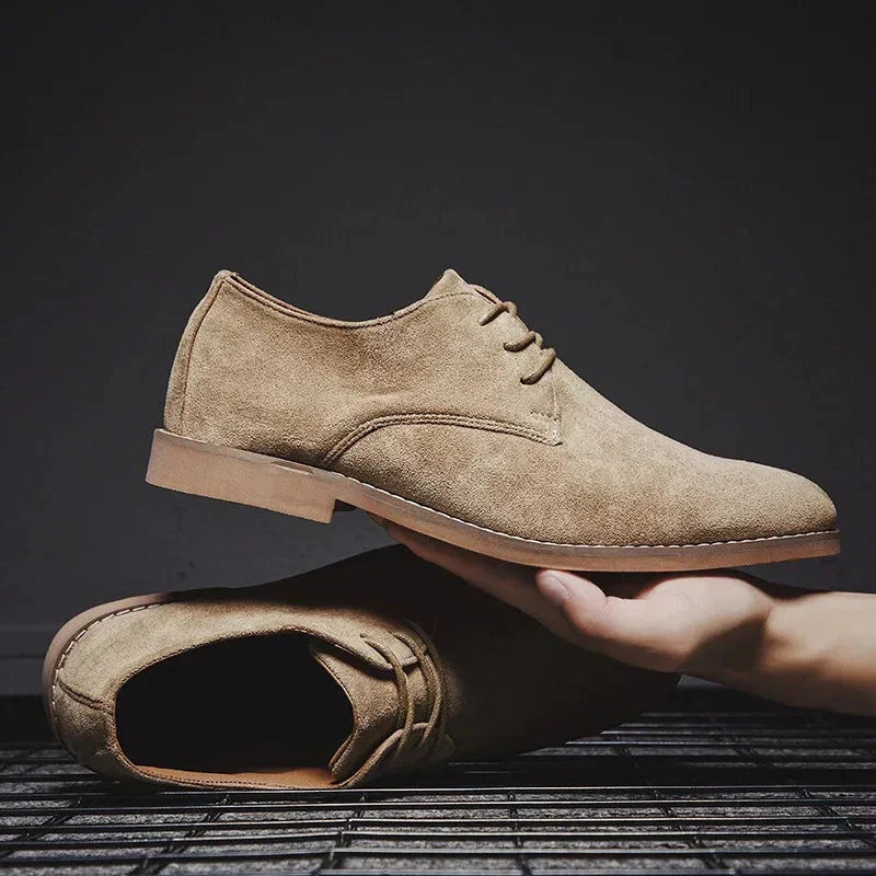 Bruno | Zapatos Derby de Ante Hombre con Cordones