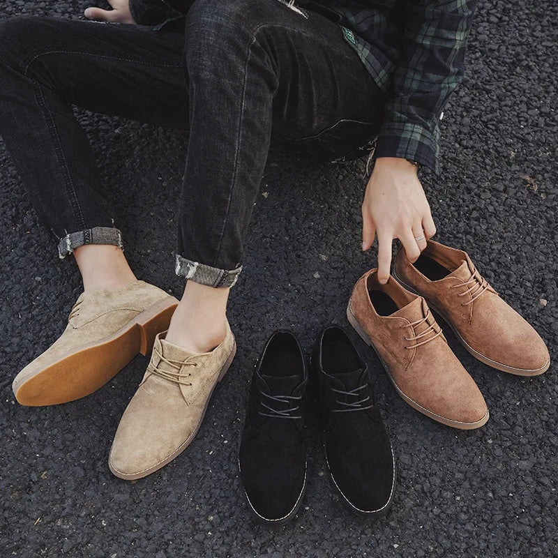 Bruno | Zapatos Derby de Ante Hombre con Cordones