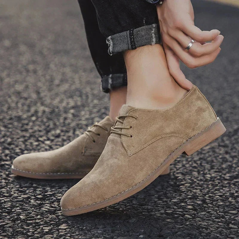 Bruno | Zapatos Derby de Ante Hombre con Cordones