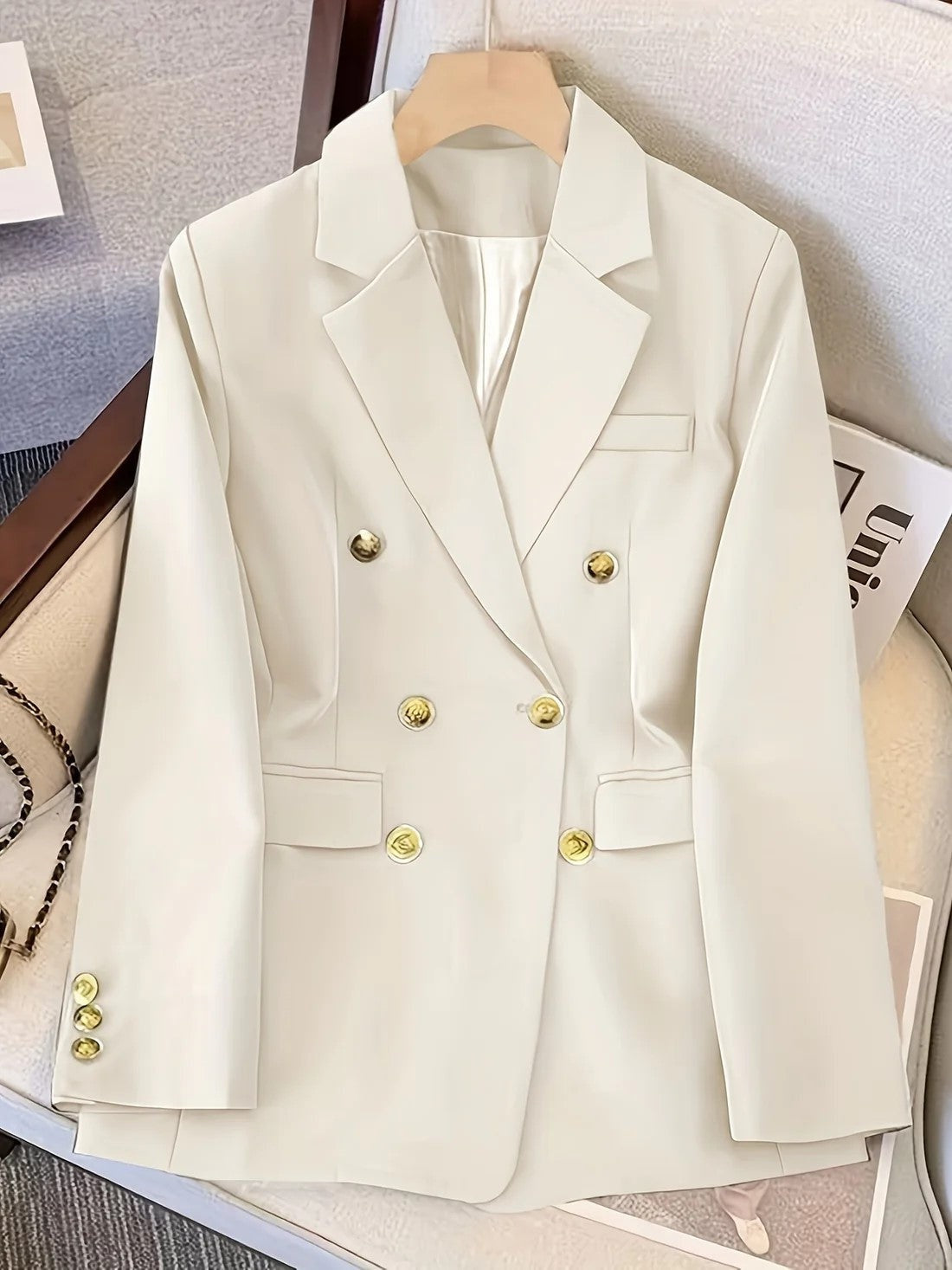 Candela | Americana Mujer Doble Botonadura Solapa Clásica