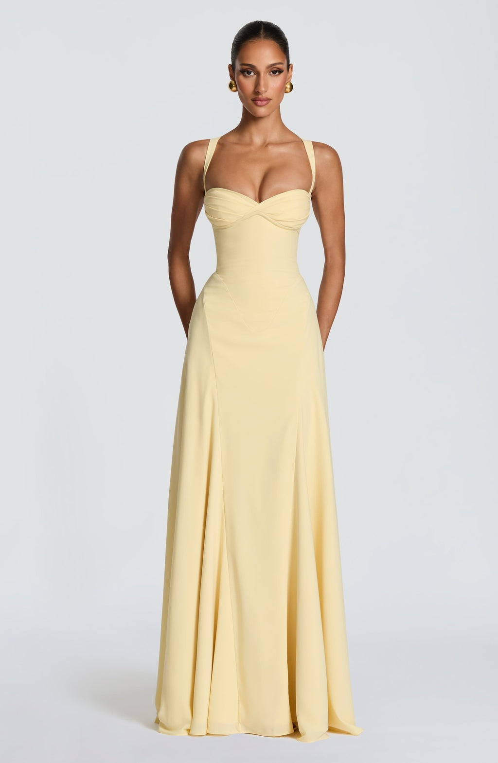 Catalina | Vestido Largo de Gala Mujer Escote Corazón Tirantes
