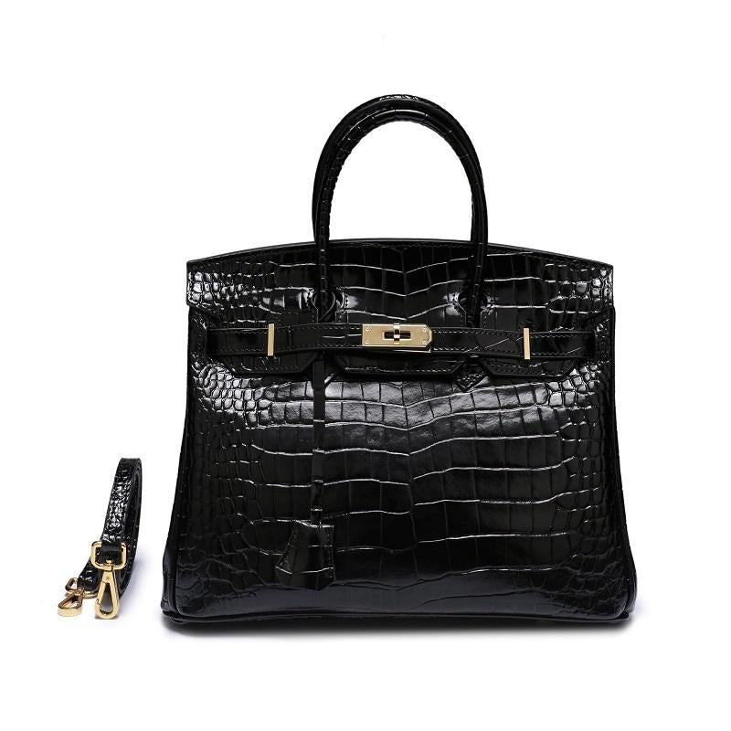 Cayetana | Bolso de Mano de Piel Mujer Asas Dobles Herrajes