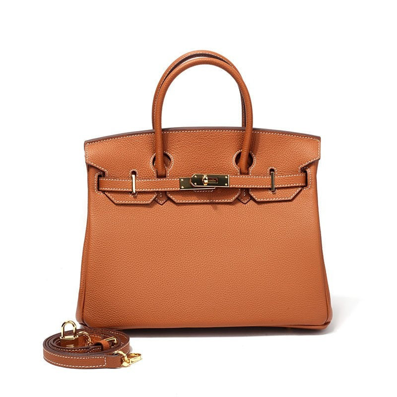 Cayetana | Bolso de Mano de Piel Mujer Asas Dobles Herrajes