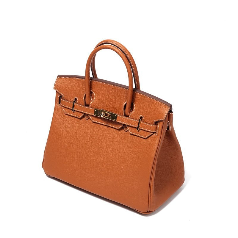 Cayetana | Bolso de Mano de Piel Mujer Asas Dobles Herrajes