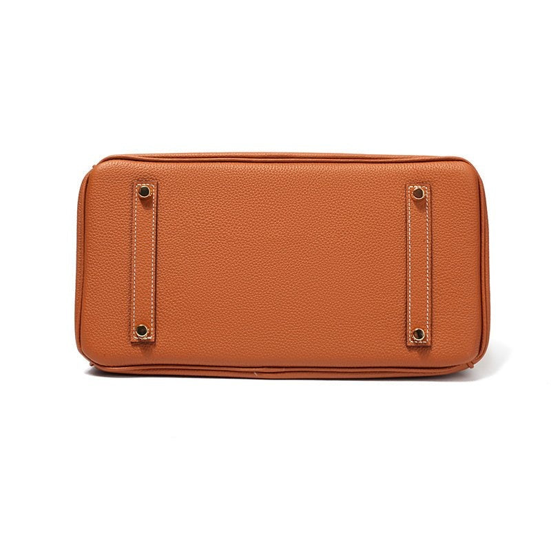 Cayetana | Bolso de Mano de Piel Mujer Asas Dobles Herrajes