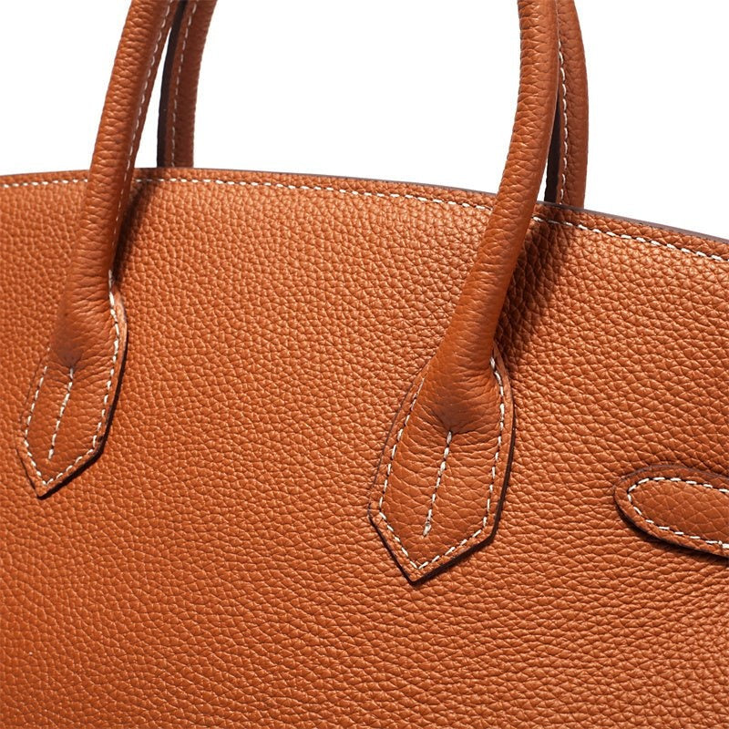 Cayetana | Bolso de Mano de Piel Mujer Asas Dobles Herrajes