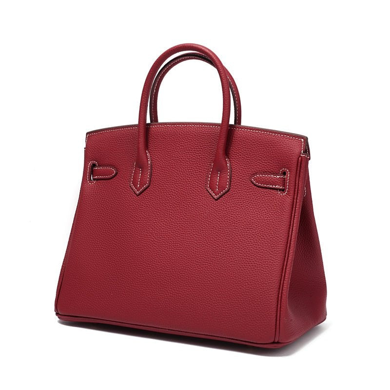 Cayetana | Bolso de Mano de Piel Mujer Asas Dobles Herrajes