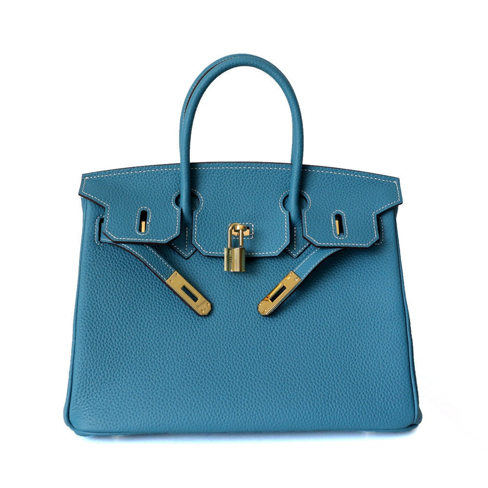 Cayetana | Bolso de Mano de Piel Mujer Asas Dobles Herrajes