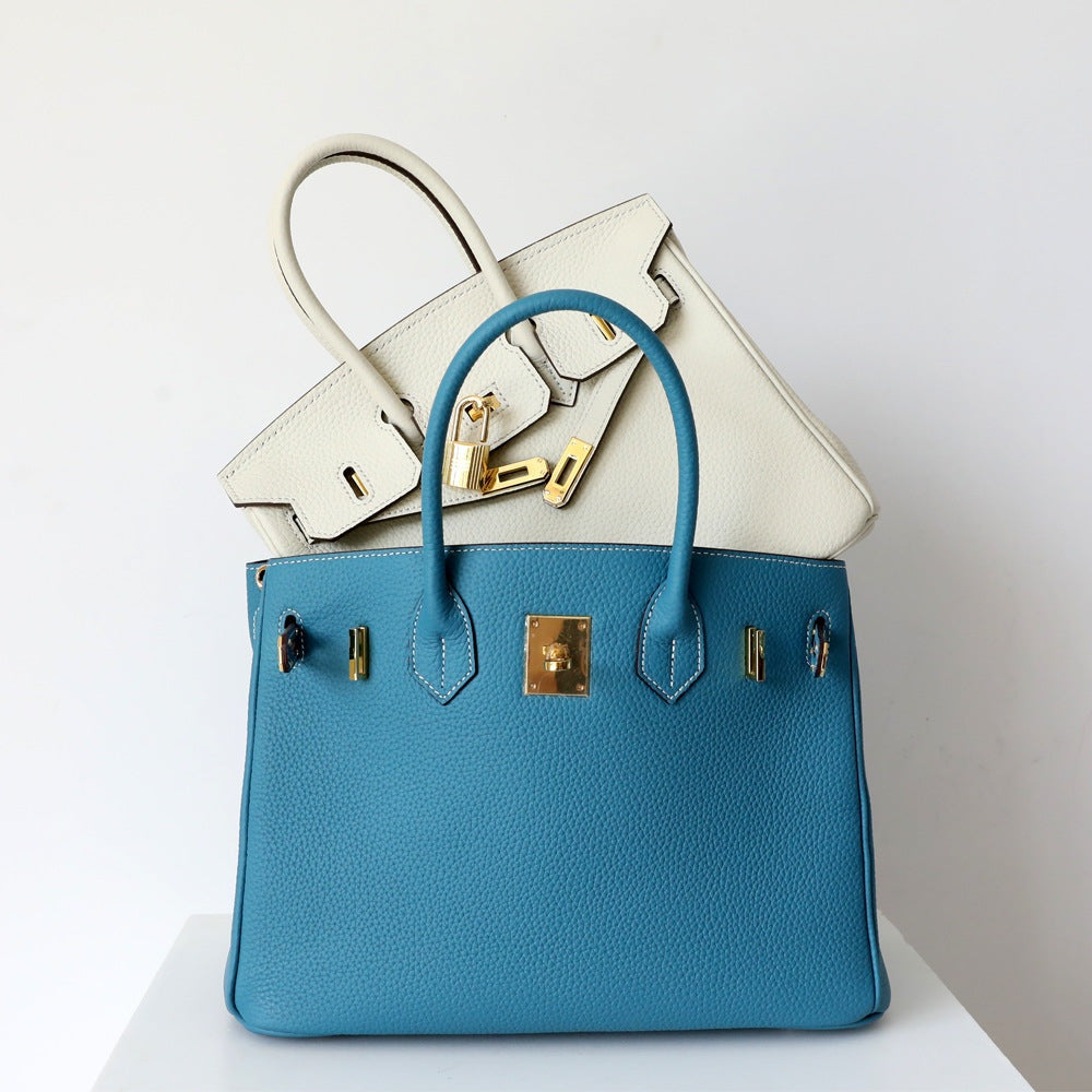 Cayetana | Bolso de Mano de Piel Mujer Asas Dobles Herrajes