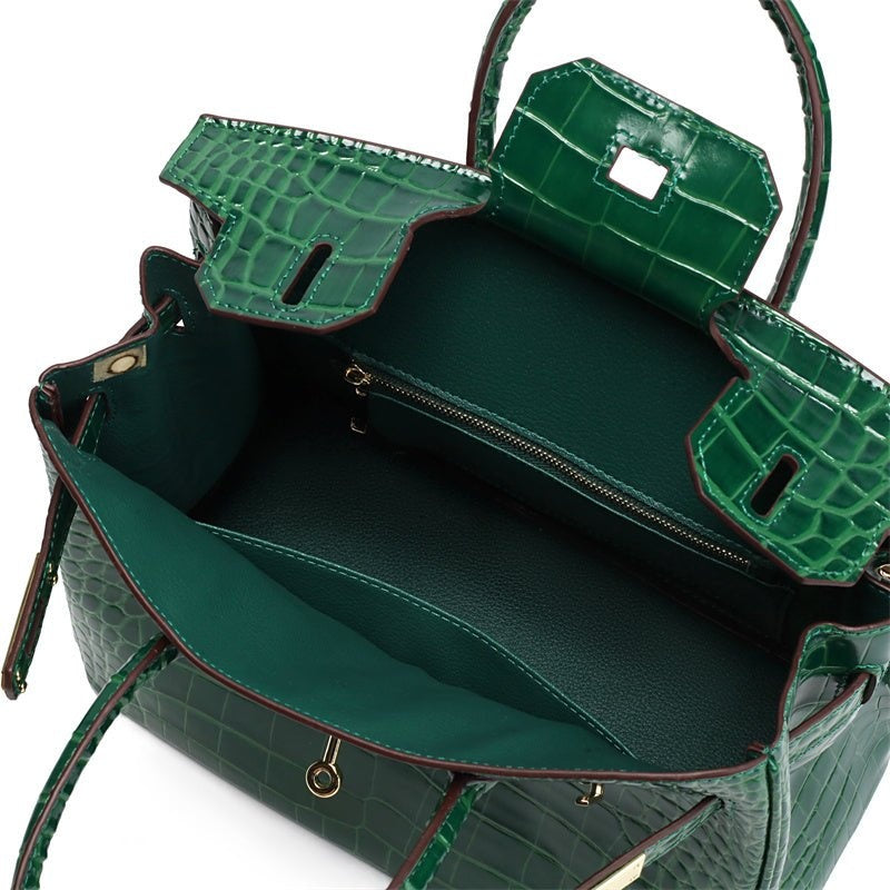 Cayetana | Bolso de Mano de Piel Mujer Asas Dobles Herrajes