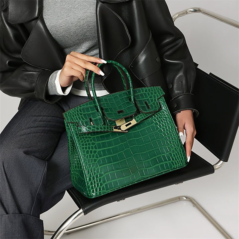 Cayetana | Bolso de Mano de Piel Mujer Asas Dobles Herrajes