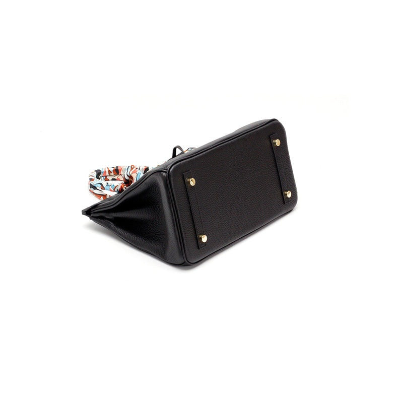 Cayetana | Bolso de Mano de Piel Mujer Asas Dobles Herrajes