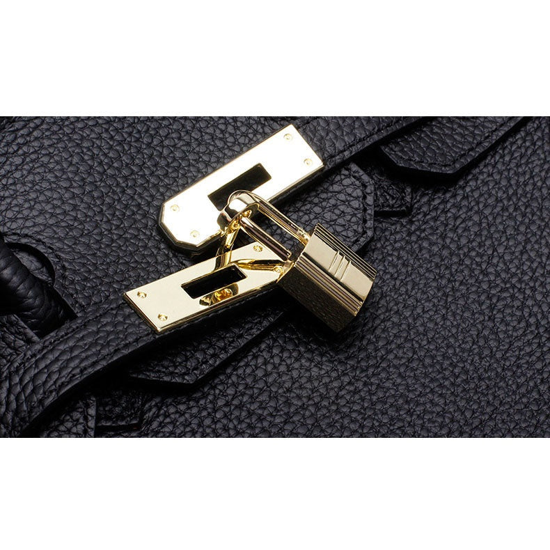 Cayetana | Bolso de Mano de Piel Mujer Asas Dobles Herrajes