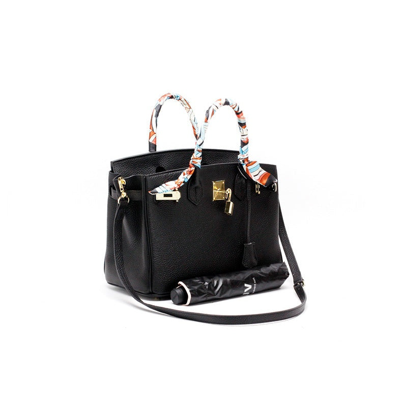 Cayetana | Bolso de Mano de Piel Mujer Asas Dobles Herrajes