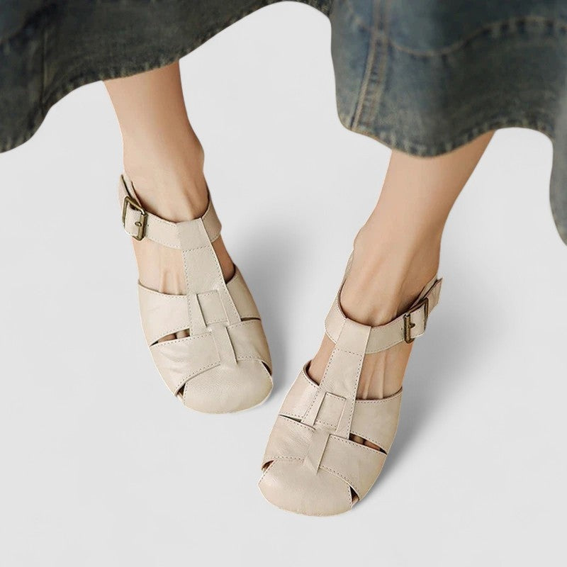 Celia | Mary Jane Shoes Mujer Piel Tacón Bloque Tiras