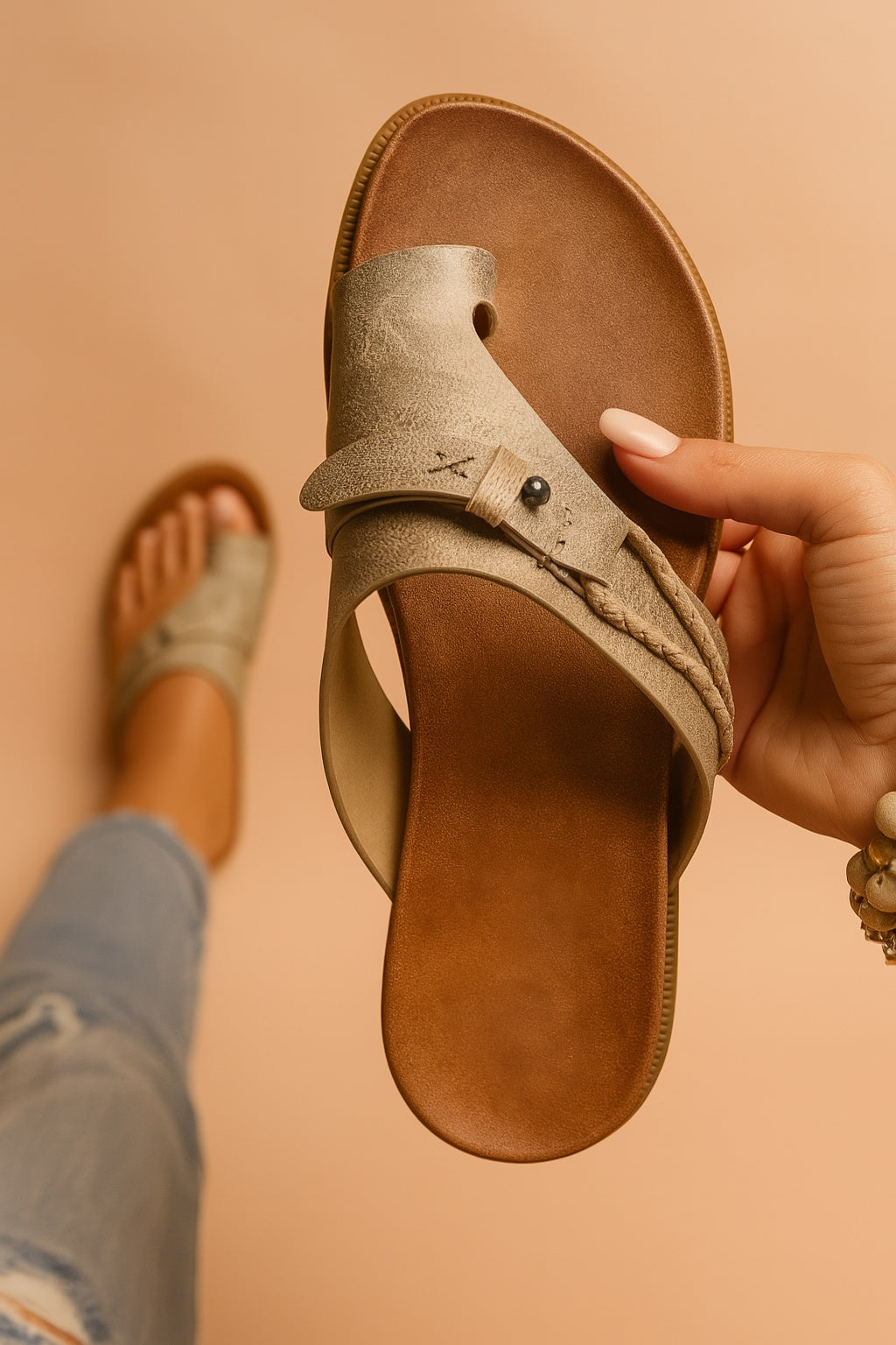 Chanclas Plataforma Hebilla Mujer Tira Ancha