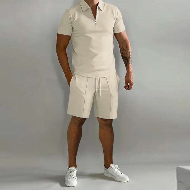 Conjunto Deportivo de Polo y Pantalón Corto Hombre