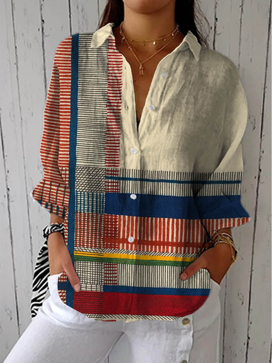 Consuelo | Blusa Tropical Estampada Mujer Escote V