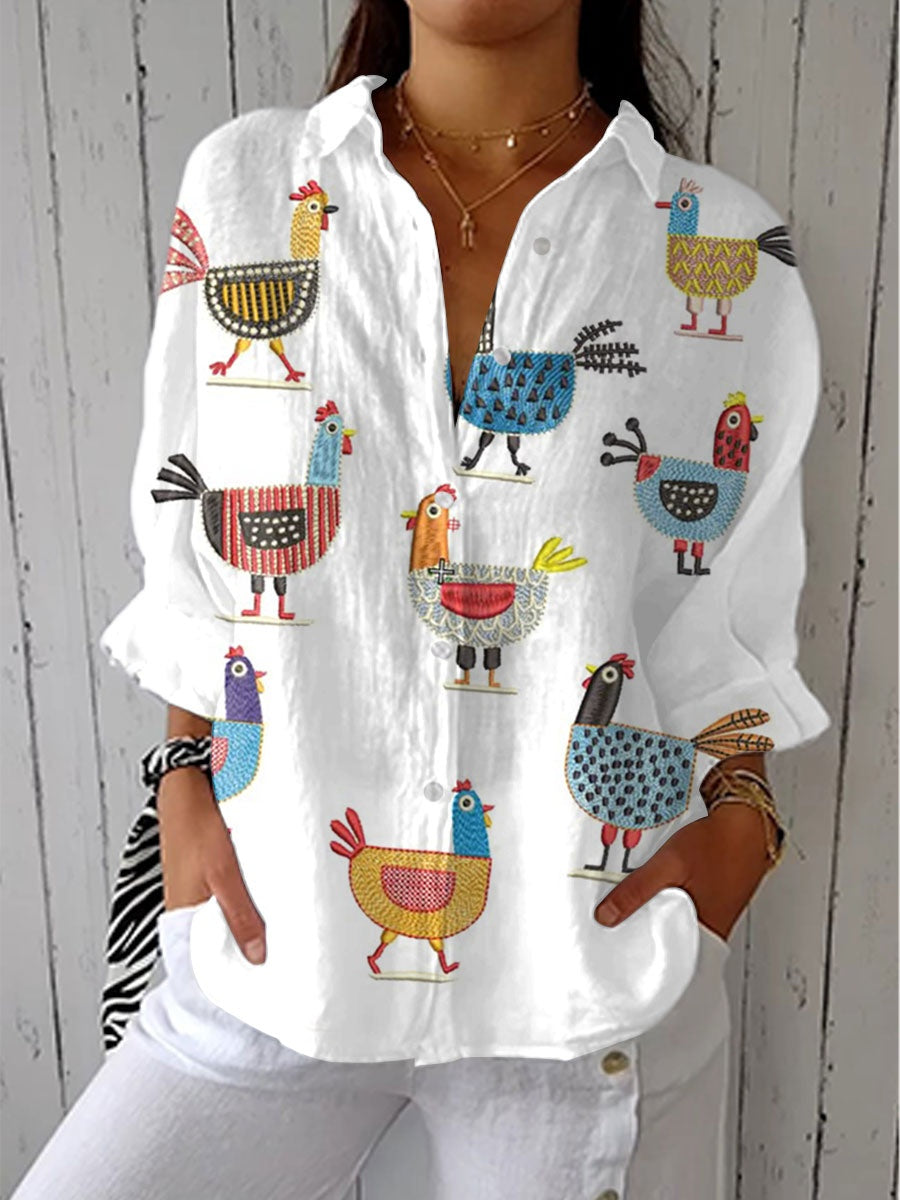 Consuelo | Blusa Tropical Estampada Mujer Escote V