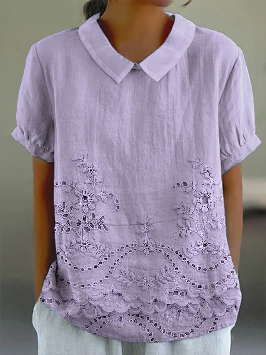 Covadonga | Camisa Oversize Estampada de Manga Corta Mujer