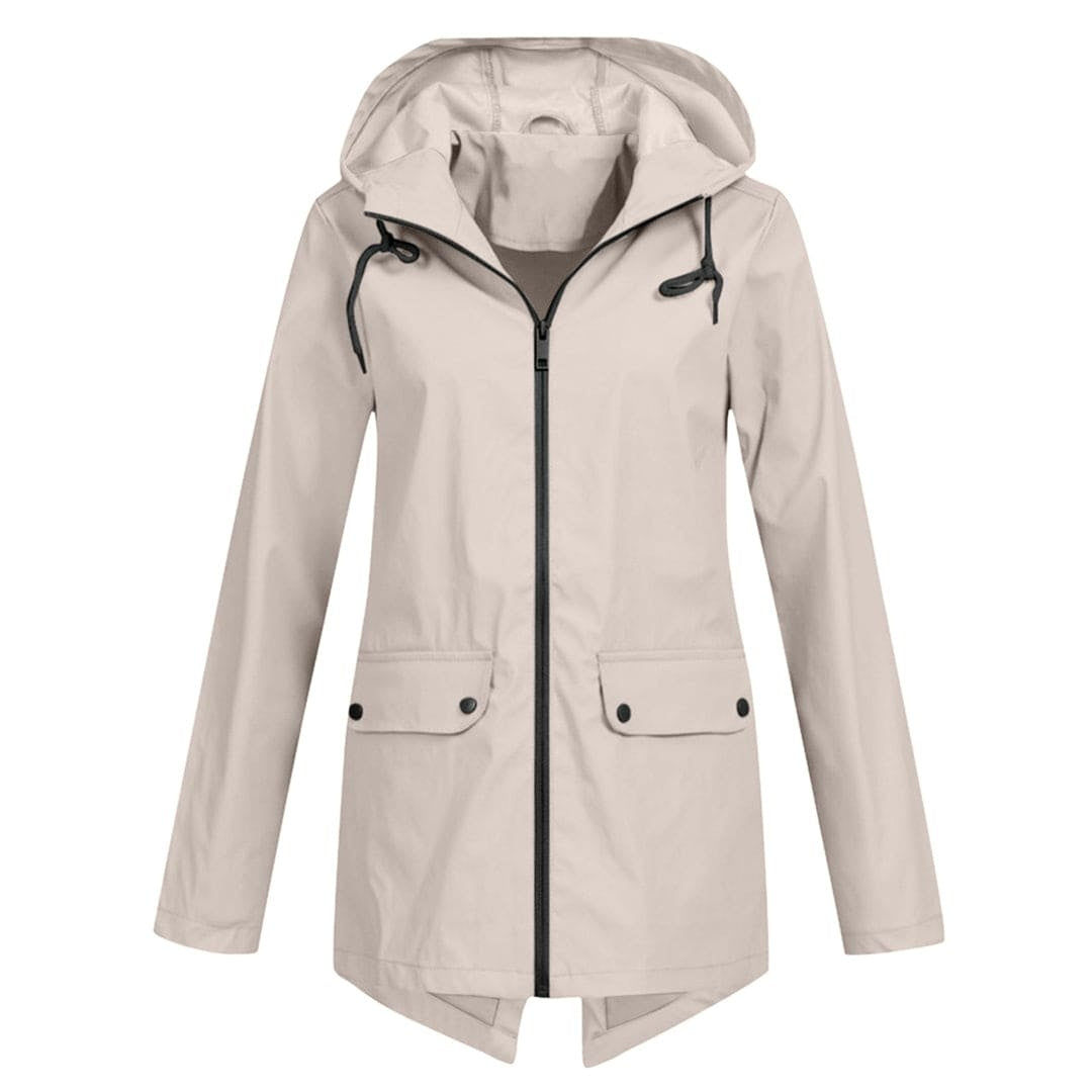 Covadonga | Chubasquero Impermeable Mujer con Capucha Cremallera