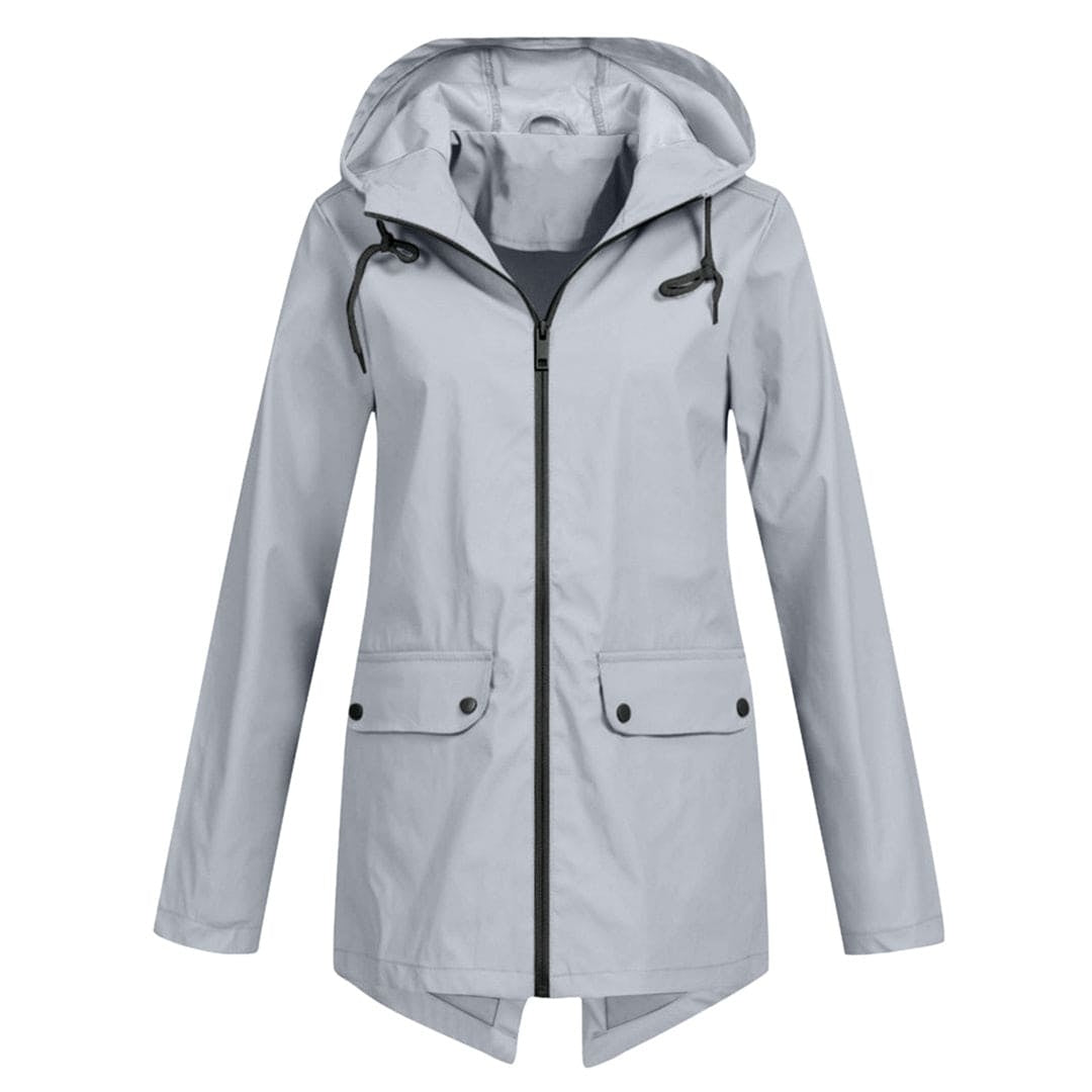 Covadonga | Chubasquero Impermeable Mujer con Capucha Cremallera