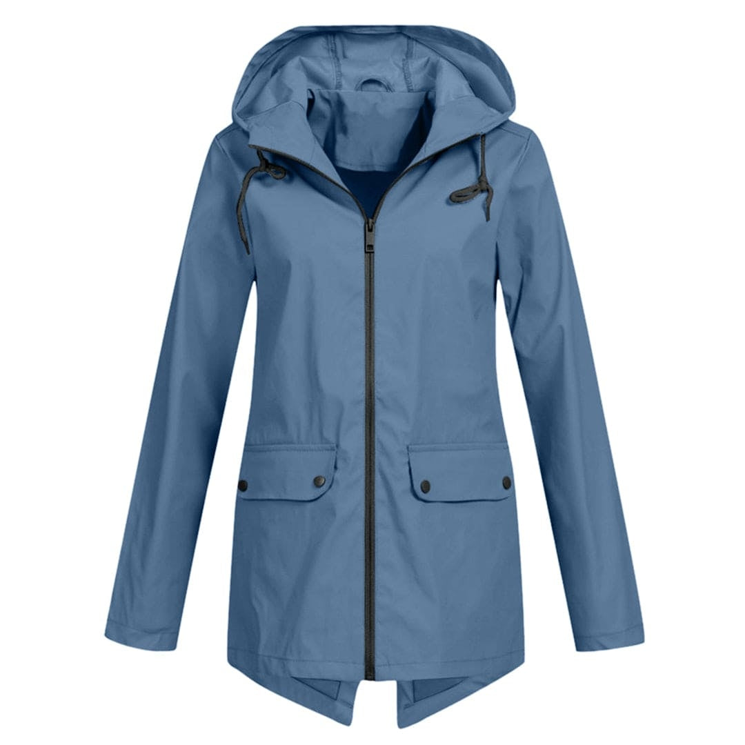 Covadonga | Chubasquero Impermeable Mujer con Capucha Cremallera