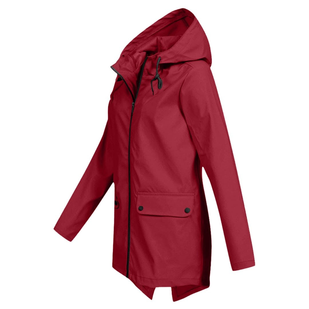Covadonga | Chubasquero Impermeable Mujer con Capucha Cremallera