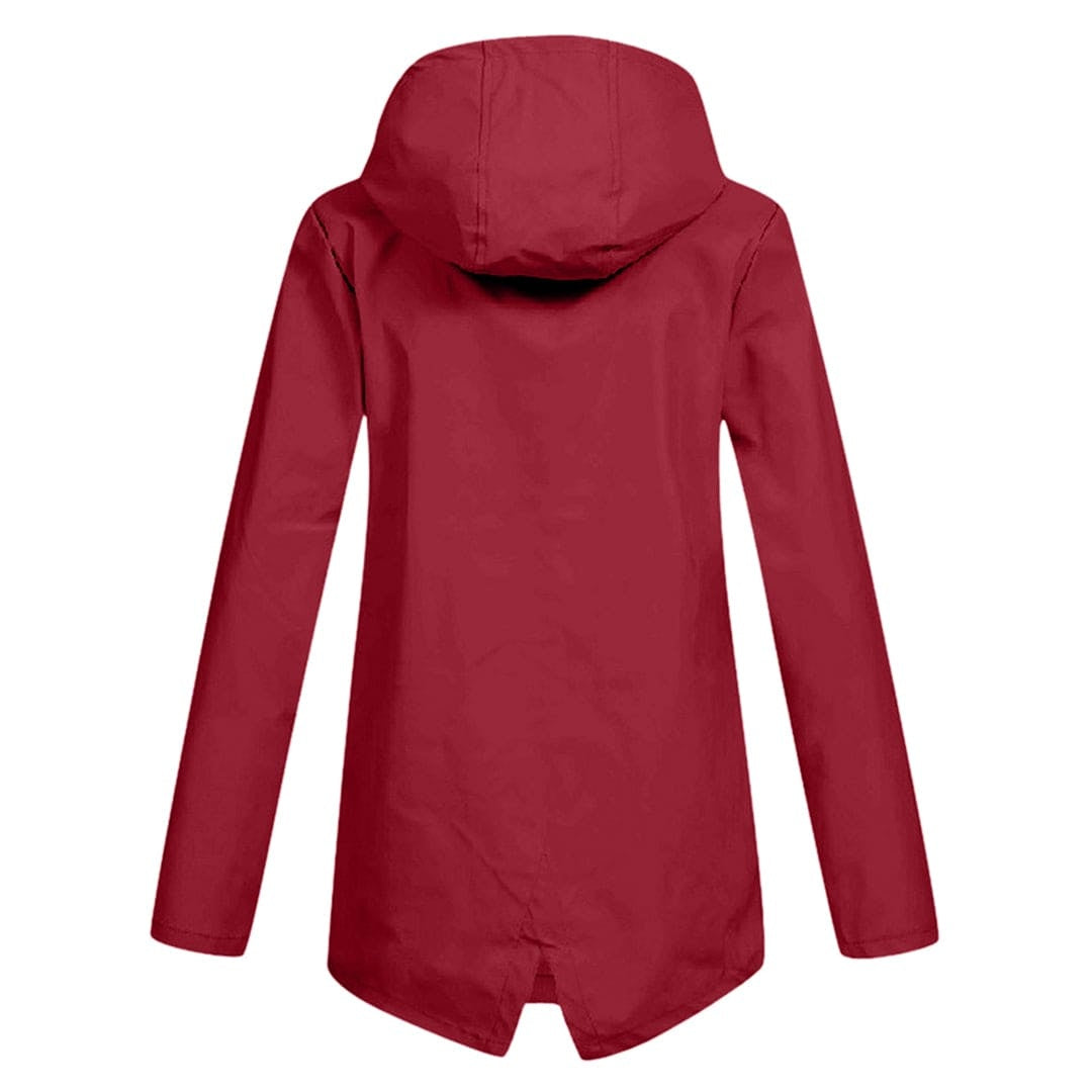 Covadonga | Chubasquero Impermeable Mujer con Capucha Cremallera