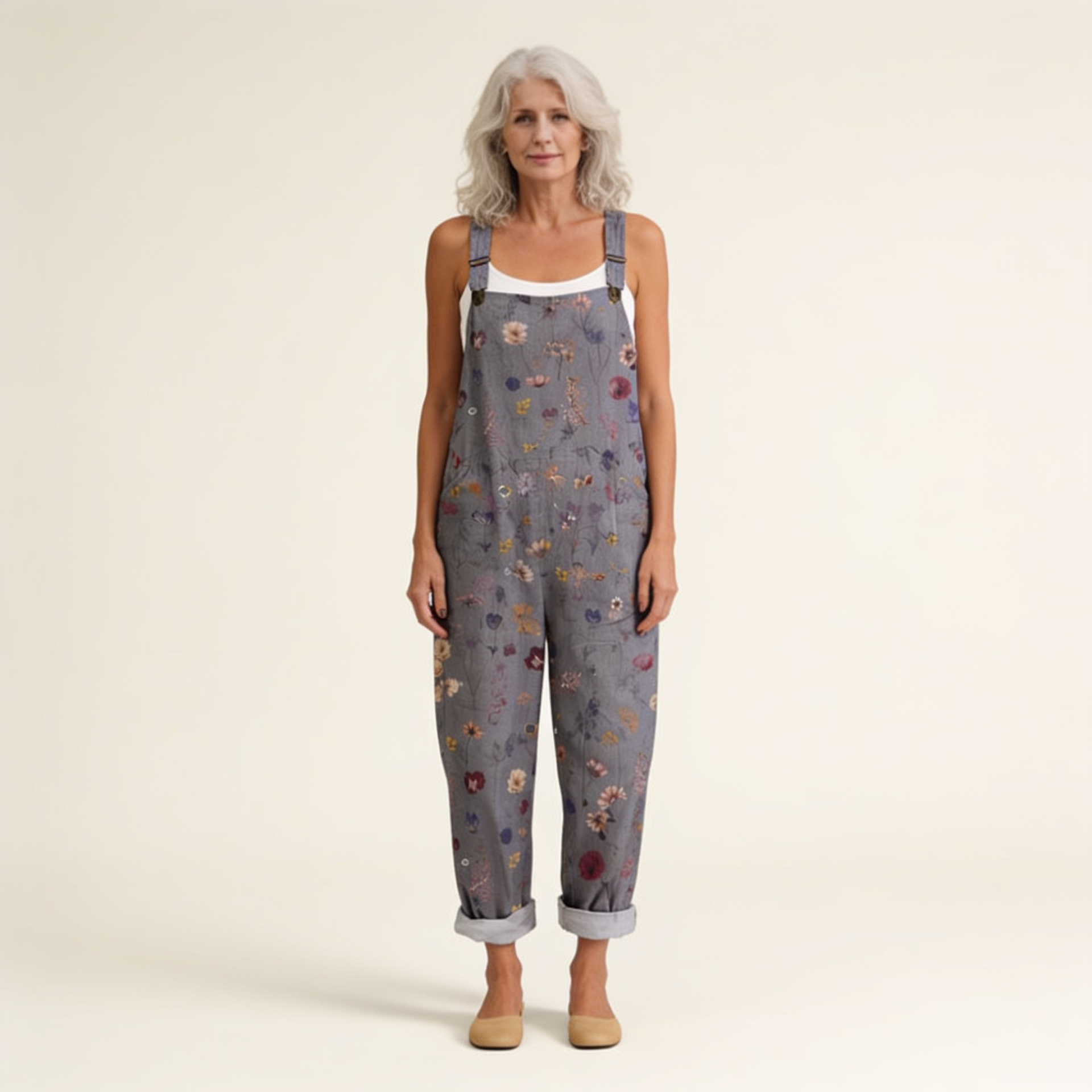 Covadonga | Mono Largo Estampado Floral Mujer Tirantes