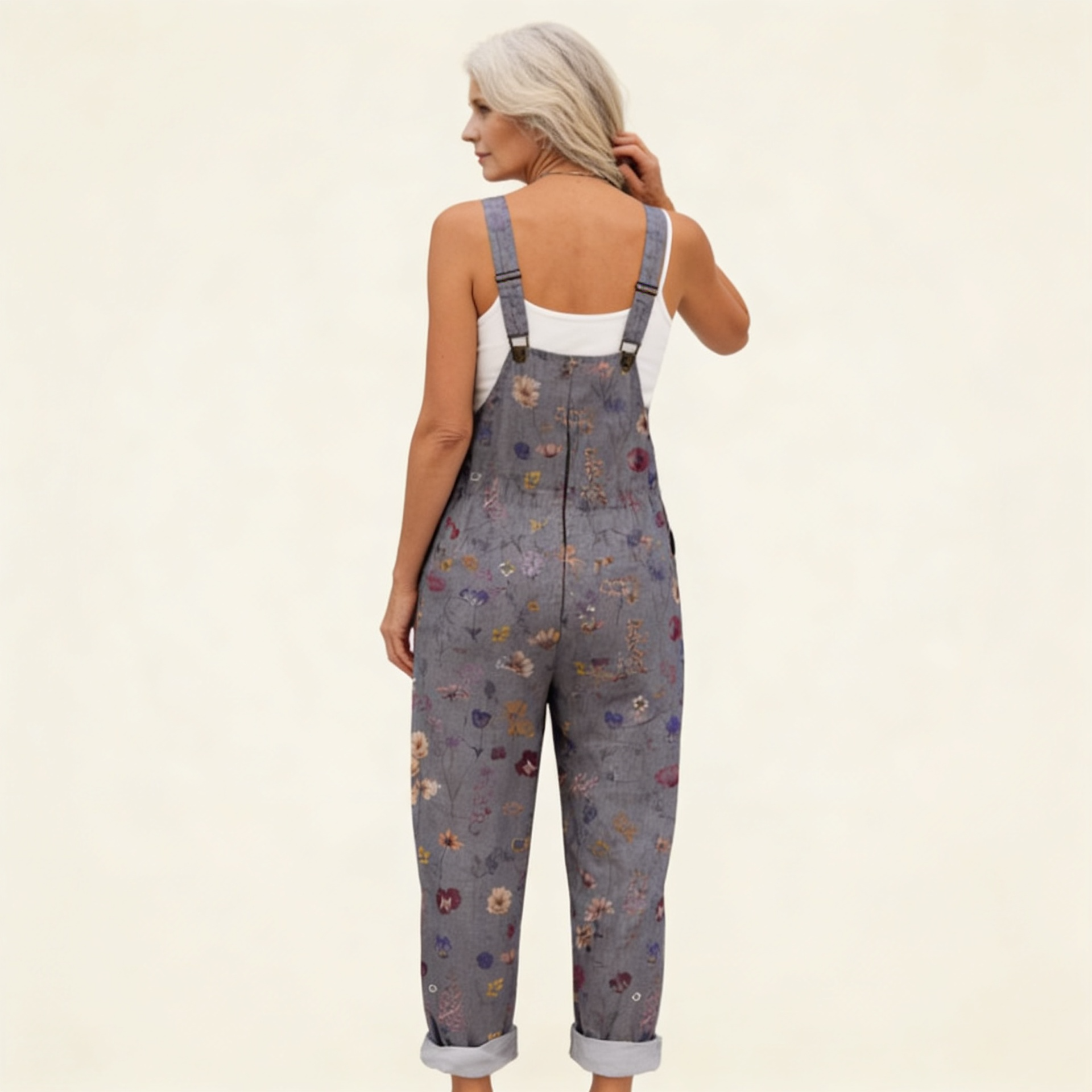 Covadonga | Mono Largo Estampado Floral Mujer Tirantes