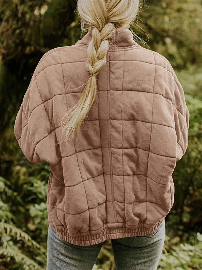 Cristina | Chaqueta Bomber Acolchada Mujer Cuello Alzado Cremallera