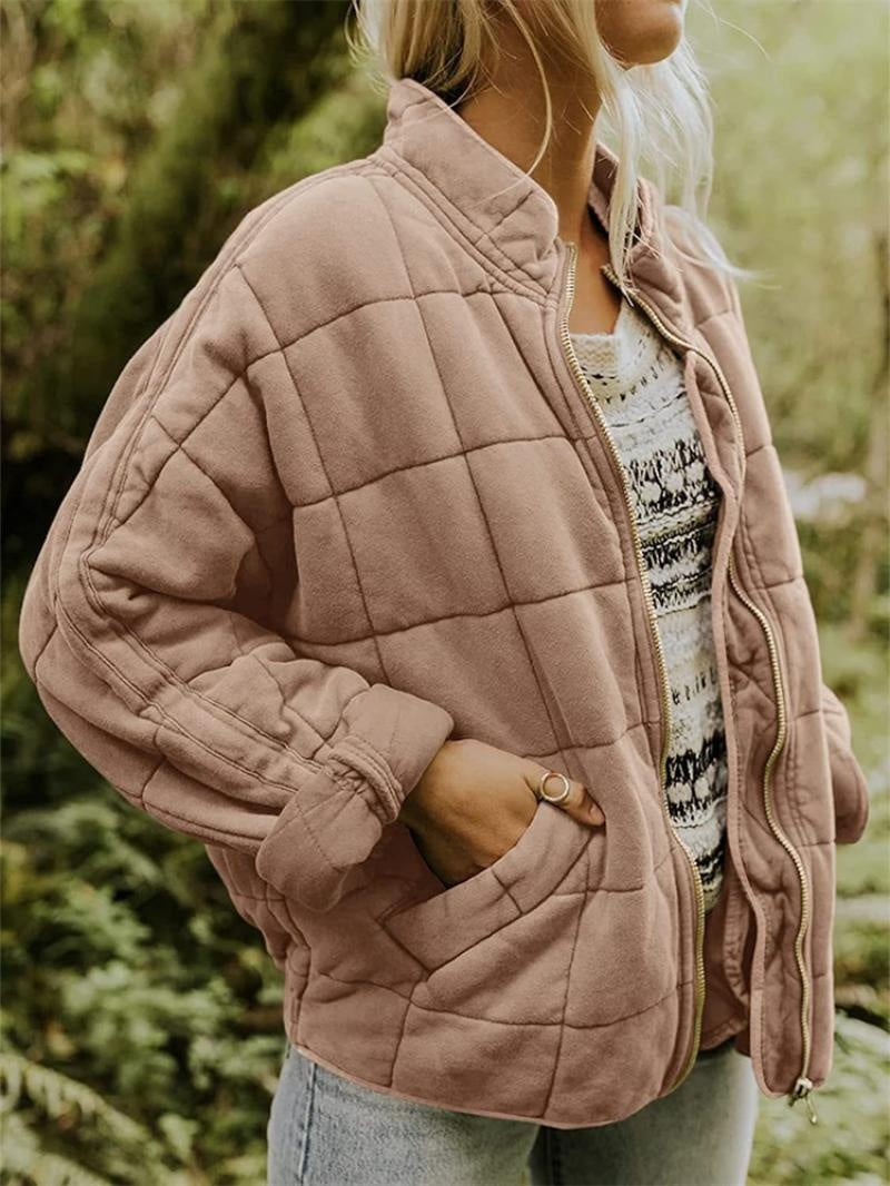 Cristina | Chaqueta Bomber Acolchada Mujer Cuello Alzado Cremallera