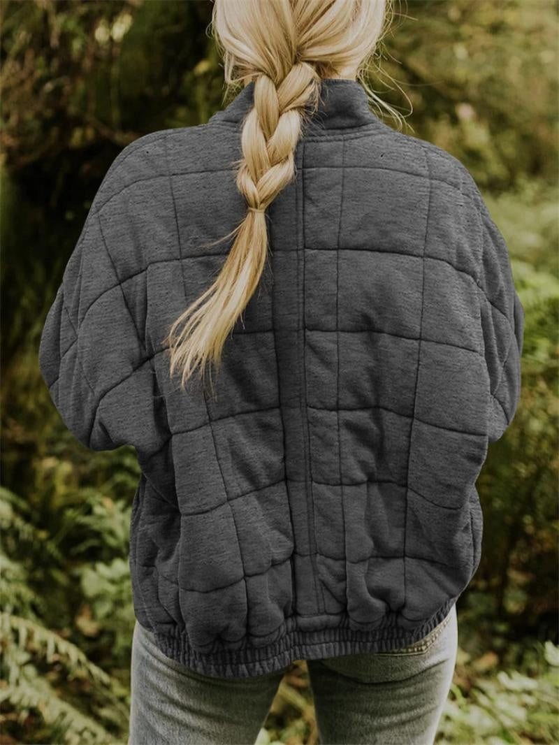 Cristina | Chaqueta Bomber Acolchada Mujer Cuello Alzado Cremallera