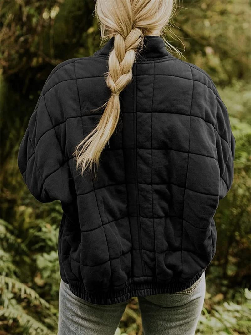 Cristina | Chaqueta Bomber Acolchada Mujer Cuello Alzado Cremallera