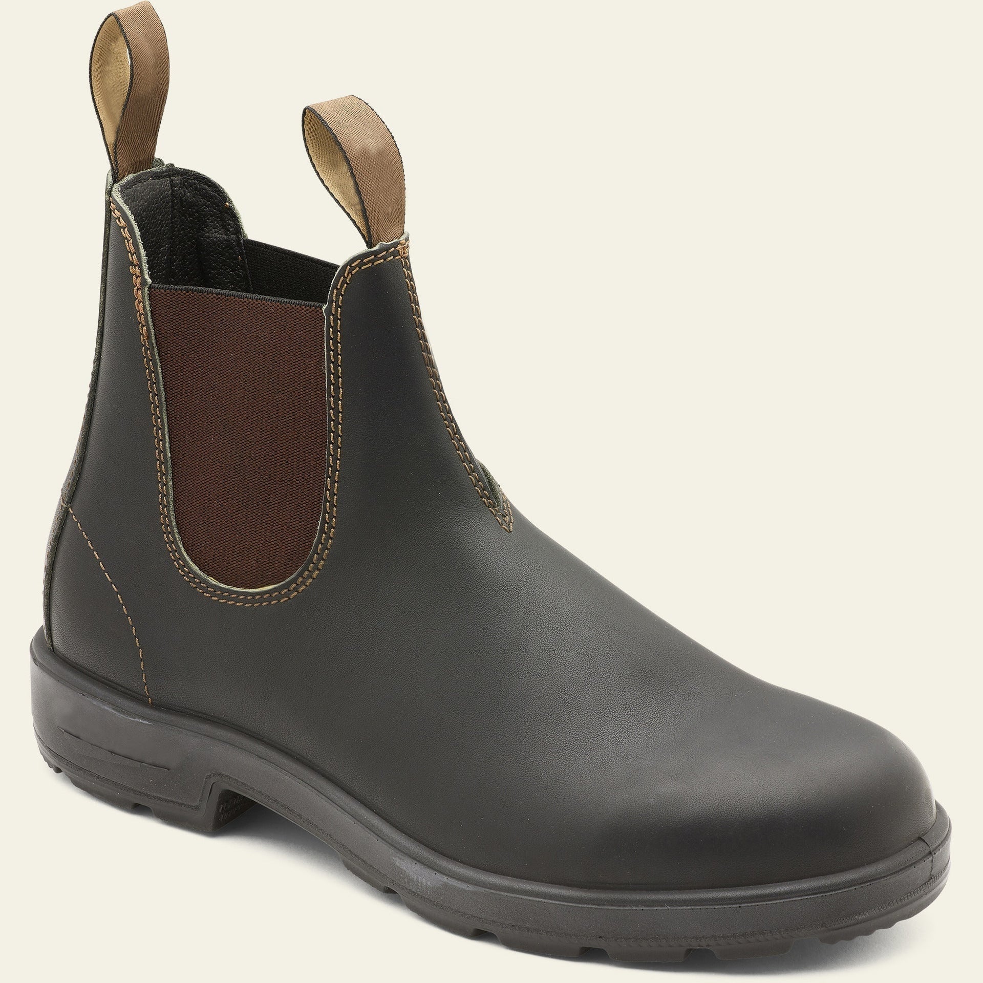 Darío | Botas de Trabajo de Cuero Hombre Elástico Lateral