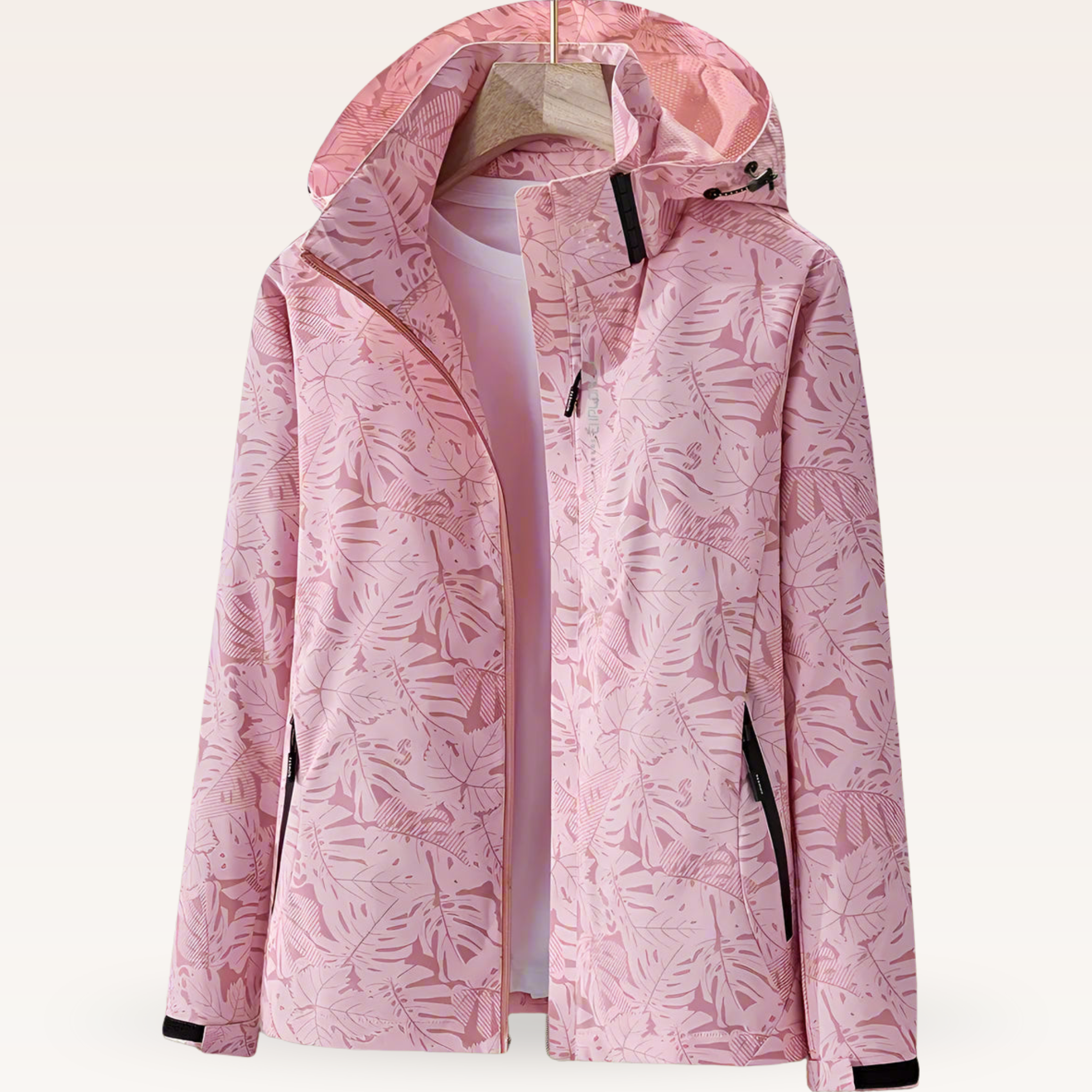 Darío | Chaqueta Cortavientos Estampada con Capucha Hombre Cremallera
