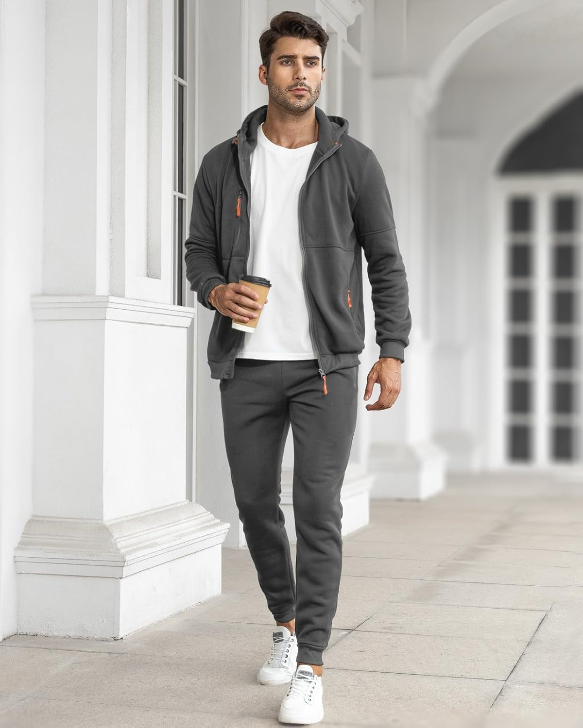 Darío | Conjunto Deportivo Hombre con Capucha Cremallera