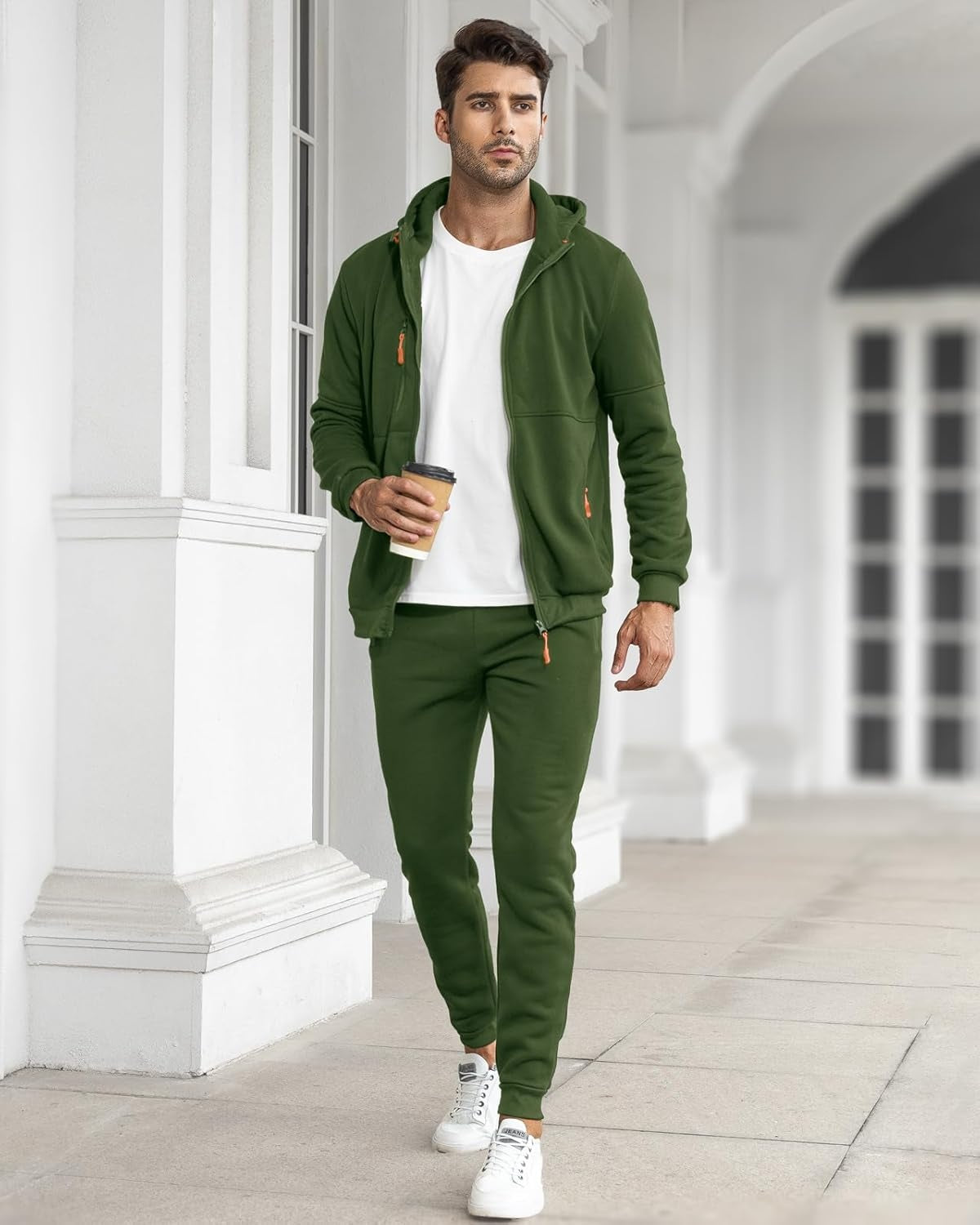 Darío | Conjunto Deportivo Hombre con Capucha Cremallera