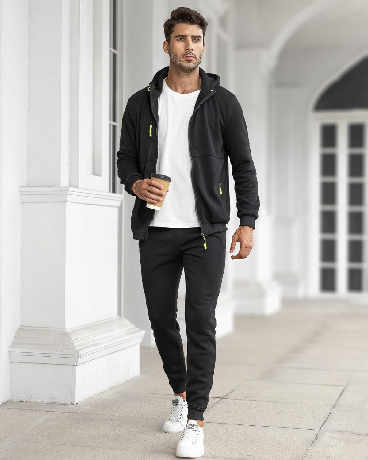 Darío | Conjunto Deportivo Hombre con Capucha Cremallera