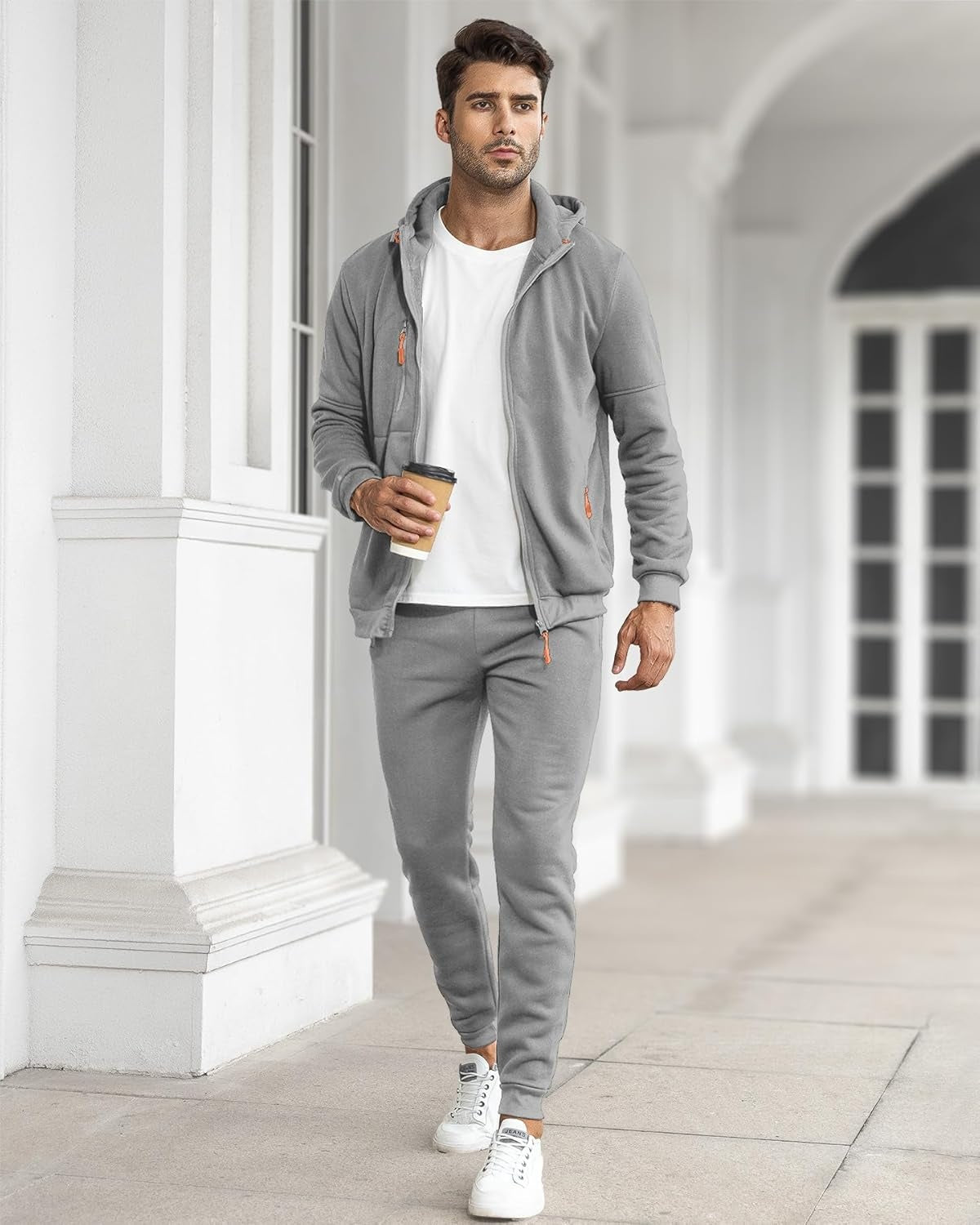Darío | Conjunto Deportivo Hombre con Capucha Cremallera