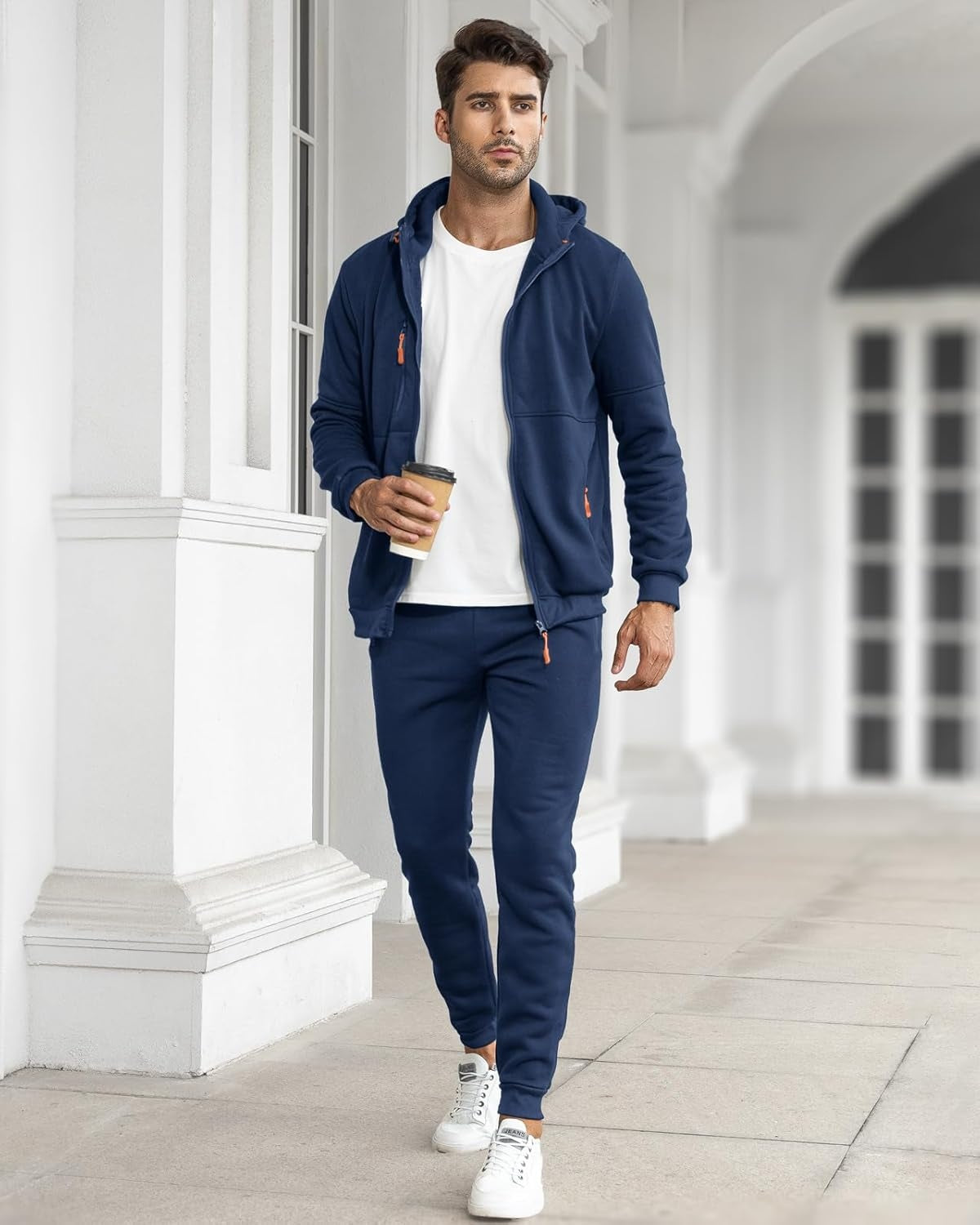 Darío | Conjunto Deportivo Hombre con Capucha Cremallera