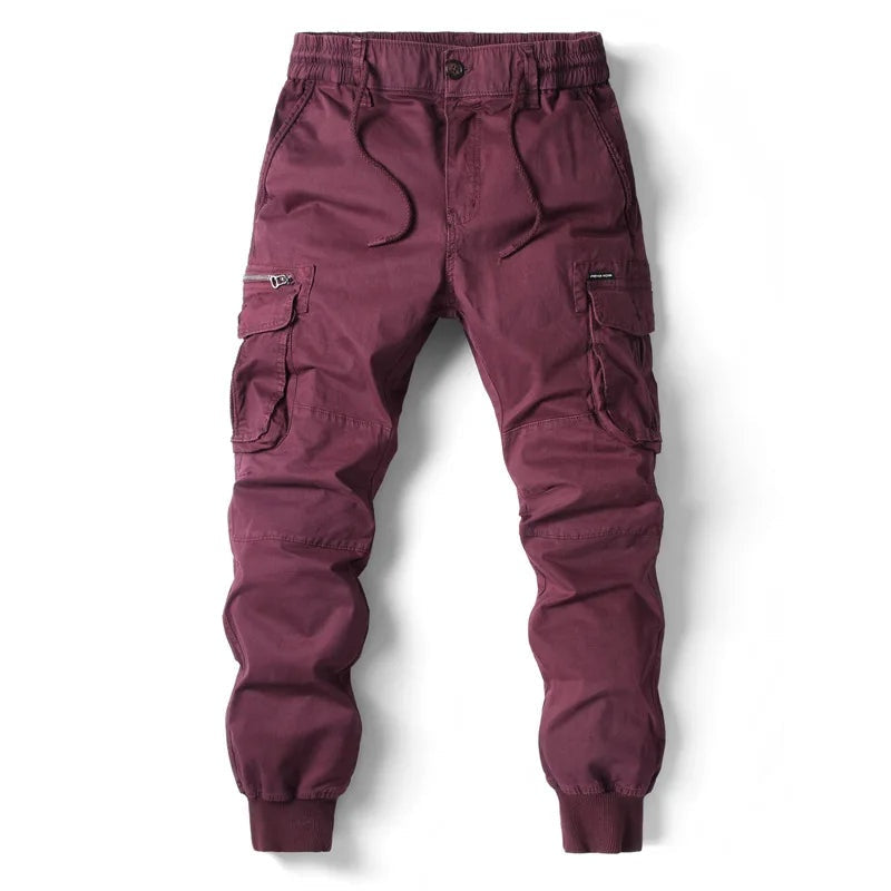 Darío | Pantalones Cargo Jogger Hombre Bolsillos Laterales Cintura Elástica