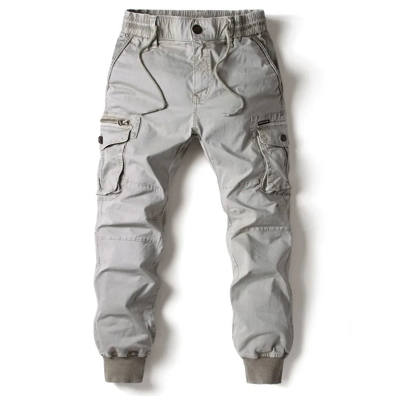 Darío | Pantalones Cargo Jogger Hombre Bolsillos Laterales Cintura Elástica