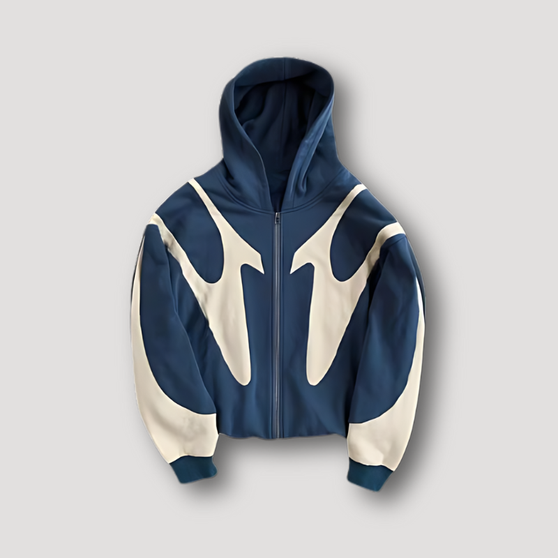 Darío | Sudadera con Cremallera Hombre con Capucha Estampado Gráfico
