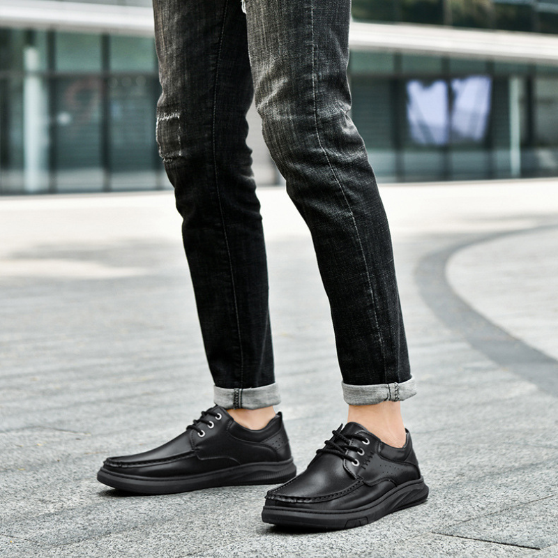 Darío | Zapatos Casual de Cuero Hombre Suela Gruesa